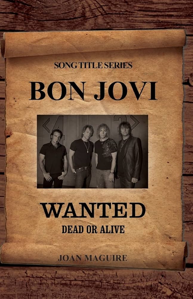 Jon Bon Jovi playing guitar with 'Still wanted, not dead' caption