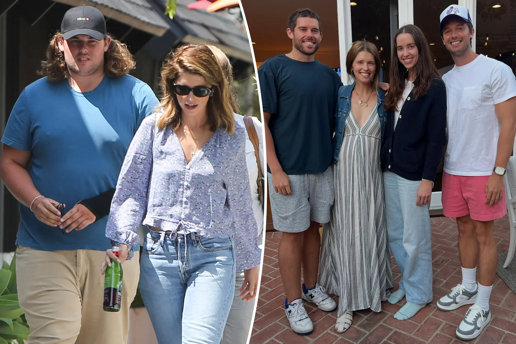 Christopher Schwarzenegger flaunts new lean frame while exiting a West Hollywood eatery